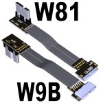 Cble flexible usb 3. 0 micro - b mle  micro - b femelle, angle de 90 degrs vers le haut et vers la ...