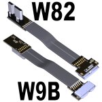 Cble flexible usb 3. 0 micro - b mle  micro - b femelle, angle de 90 degrs vers le haut et vers la ...