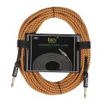 Cble de guitare, jack de 6m, 20 pieds, 6. 35mm, basse lectrique acoustique, cordon de fil d'amplificateur ...