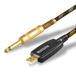 Câble de guitare en nylon tissé hybride usb pour ordinateur adaptateur compatible windows et macos usb ... Câble de guitare en nylon tissé hybride usb pour ordinateur adaptateur compatible windows et macos usb ...