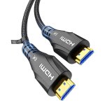 C�ble hdmi 0. 5m, haute vitesse c�ble hdmi court 48gbps, 10k 8k 60hz, 4k 120hz, earc dolby atmos compatible ...