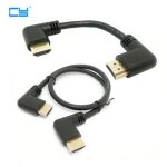 Cble hdmi 2. 0 4k 3d coud  gauche, coud  90 degrs, pour hdtv, pour dvd, ps3, pc, 15cm / 50cm / ...