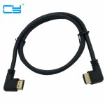 Cble hdmi 2. 0 4k 3d double angle droit  90 degrs, hdmi mle  angle droit, cble hdtv pour dvd ps3 ...