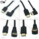 C�ble hdmi 2. 0 � 60hz, 2k x 4k, angle de 90 degr�s vers le haut et vers le bas, pour projecteur de t�l�vision ...