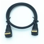 C�ble hdmi 2. 0 double coud� � 90 degr�s, 2k x 4k, 3d 60hz, hdmi m�le � coud� vers le bas, pour hdtv, ...
