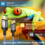 Câble hdmi 2. 1 8k 5m ultra hd 48 gbps ethernet high speed 8k @ 60 hz, 4k @ 120 hz, hdcp 2. 2 & 2. 3, ... Câble hdmi 2. 1 8k 5m ultra hd 48 gbps ethernet high speed 8k @ 60 hz, 4k @ 120 hz, hdcp 2. 2 & 2. 3, ...