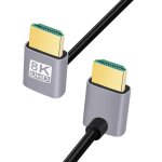 C�ble hdmi 2. 1, hdmi coud� a 90 degr�s vers le haut vers le haut, m�le vers m�le coud� a 90 degr�s vers ...
