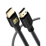 C�ble hdmi 4k de 1 m haute vitesse, en nylon tress� et connecteurs plaqu�s or, 4k @ 60hz, ultra hd, 2k, ...