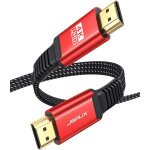 Cble hdmi 4k 2meter, fil plat cble hdmi 2. 0 nylon tress support 4k@60hz 3d hdr uhd 2160p 1080p ethernet ...