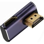Cble hdmi 8k mle vers hdmi 2. 1 femelle vertical  90 degrs vers le bas coud vers le bas adaptateur ...