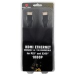 C�ble hdmi avec ethernet 1. 4 sous blister 1, 8 m pour ps3