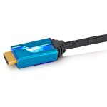 C�ble hdmi high speed with ethernet 3m00 r�tro �clair� bleu pl - 9015eu - b