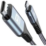 Cable hdmi usb c 6m, adaptateur usb type c vers hdmi 4k uhd(compatible thunderbolt 3 / 4) pour iphone ...