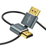 Cble hdmi vers hdmi slim 1, 5m, extrmement fin cble hdmi flexible pour 4k / 3d, 1080p, ultra hd, 3d[gbp6270 ...