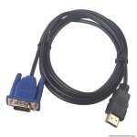 Cble hdmi vers vga 1080p hd, 1m, avec adaptateur audio, livraison directe
