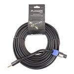 C�ble hp jack m�le 1. 5mm - speakon m�le 1. 5mm 15m easy