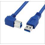Cble d'imprimante  angle droit usb 3. 0 mle a vers mle b 90, rsistant, 0. 3m, 0. 6m, 1m, 1. 8m, ...