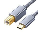 Cble d'imprimante type - c vers usb, scanner de ligne de donnes, cordon d'impression pour tlcopieur, ...