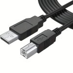 Cble d'imprimante, cble usb 2. 0 type a vers type b, compatible avec hp, epson, canon, brother, lexmark, ...