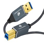 Cble d'imprimante usb 3. 0 vers usb b 3m, cble type a vers type b 5gbps pour station d'accueil, disques ...