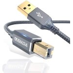 Cble d'imprimante usb 3 m - cble scanner usb a vers usb b 2. 0 - pour imprimante hp, canon, dell, epson, ...