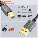 Cāble d'imprimante usb haute vitesse 2. 0 a māle vers b māle usb cāble de données d'imprimante cordon ... Cāble d'imprimante usb haute vitesse 2. 0 a māle vers b māle usb cāble de données d'imprimante cordon ...