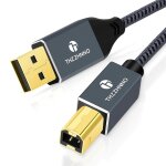 C�ble imprimante usb a vers usb b 3m, fiche usb 2. 0 type a vers fiche b pour hp, dell, epson, xerox, ...