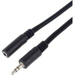 C�ble jack 2m, jack plug 3, 5 mm, fiche stereojack m�le vers femelle, c�ble de extension audio aux, pour ...