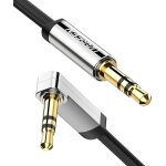 Cble jack 3. 5mm mle mle plat coud 90 degrs cble auxiliaire voiture compatible avec casque enceinte ...