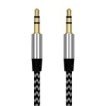 Câble jack audio aux, 3. 5mm, mâle à mâle, en nylon, pour ipod, voiture, mp3, pc, ordinateur, haut - ... Câble jack audio aux, 3. 5mm, mâle à mâle, en nylon, pour ipod, voiture, mp3, pc, ordinateur, haut - ...