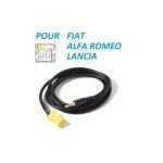 Cable jack auxiliaire mp3 audio autoradio fiat qubo - skyexpert