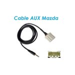 Cable jack auxiliaire mp3 audio autoradio mazda rx - 8 - skyexpert