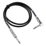 C�ble jack droit m�le � angle droit m�le, 6. 5mm, plomb de guitare, m�langeur, amplificateur, haut - ...