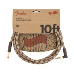 Cble jack fender coud festival instrument, pure hemp, brown stripe - 3m