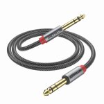Cable jack guitare, [3m] 6. 35mm vers 6. 35mm cable double jack, ligne de poisson tiss 1 / 4 trs jack ...