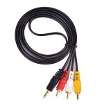 Cble jack mle vers 3 rca, 1. 5m, 3. 5mm, adaptateur de haute qualit 3. 5 vers rca mle, audio et vido, ...