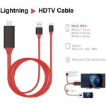 C�ble pour lightning pour hdmi hdtv c�ble adaptateur av 1080p pour ipad air pro pour iphone x 8 7 7 plus ...