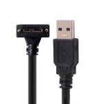 Câble micro b coudé à 90 vers usb 3. 0 a mâle, avec vis de verrouillage, pour nikon d800 d800e d810 5m ... Câble micro b coudé à 90 vers usb 3. 0 a mâle, avec vis de verrouillage, pour nikon d800 d800e d810 5m ...