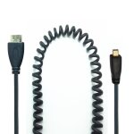 C�ble micro hdmi plaqu� or 1. 4v, cordon � angle droit m�le 3d 1080p pour tablette de t�l�phone hdtv ...