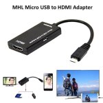 Cble micro usb 2. 0 mhl vers hdmi, convertisseur hd 1080p, pour android, samsung, mini adaptateur micro ...