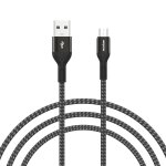 C�ble micro usb 2. 4a en tissu, 1. 2m, pour recharge rapide et transfert de donn�es, cordon pour t�l�phone ...