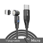 C�ble micro usb / type c magn�tique 2021 pour recharge rapide et donn�es, cordon de chargeur usb c aimant� ...