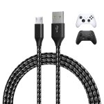 Cable micro usb pour xbox 3m tresse en nylon usb - a  micro - b [2 pack] cble de chargeur micro usb ...