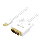Cable mini displayport 1. 2 vers dvi 4k uhd 1. 8m - blanc