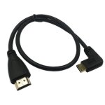 Câble mini hdmi vers hdmi, coudé à gauche à 90 degrés, connecteur de 0. 5m pour caméra 5d2 5d3 et tablette ... Câble mini hdmi vers hdmi, coudé à gauche à 90 degrés, connecteur de 0. 5m pour caméra 5d2 5d3 et tablette ...