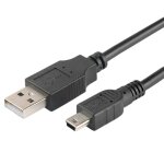 Cble mini usb 2. 0  5 broches pour recharge rapide de donnes, cordon de chargeur pour lecteur mp3 ...