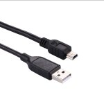 C�ble mini usb 5 broches pour recharge et synchronisation de donn�es, 1m, compatible avec canon eos 50d ...