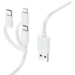 Cble multi usb lightning (cable de charge multi, 3en1, usb - a / micro - usb / usb - c, lightning, 1 ...