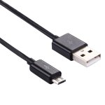 C�ble noir pour nokia, sony, samsung, lg, blackberry, htc, amazon kindle 3m micro usb port usb data cable, ...