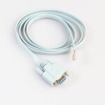 Cble  nouilles plates pour routeurs cisco, 1. 5m / 5ft, 9 broches, srie rs232 vers rj45 cat5 ethernet, ...